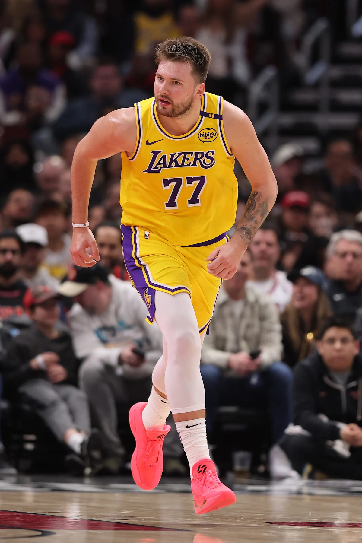 Fans are reacting to a photo of Luka Doncic looking slimmer