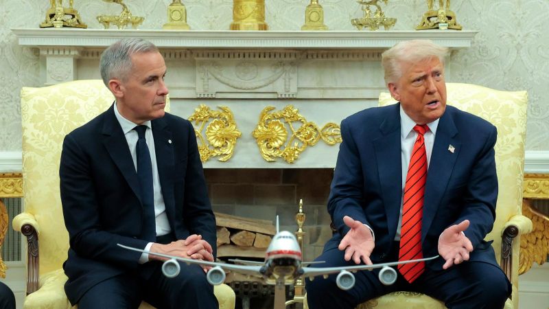 Trump’s Oval Office meeting with Carney didn’t reach Zelensky-level tension. But it wasn’t all neighborliness