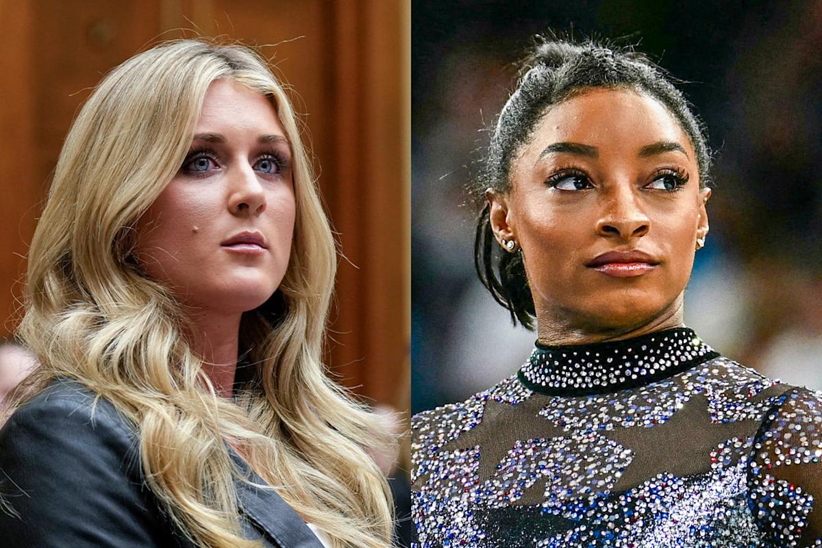 Simone Biles calls Riley Gaines ‘sick’ over criticism of transgender athletes