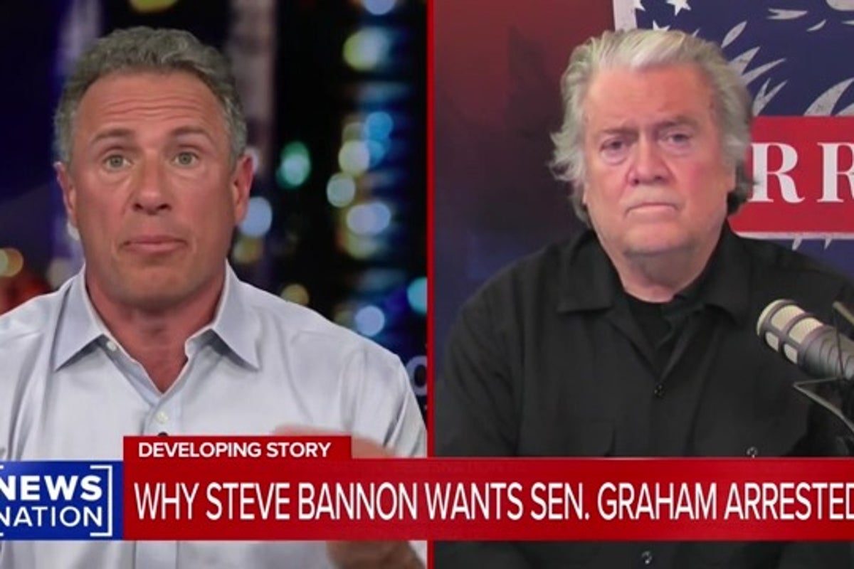 Steve Bannon keeps calling for Lindsey Graham to be ‘thrown in jail’ for ‘stirring it up’ in Ukraine