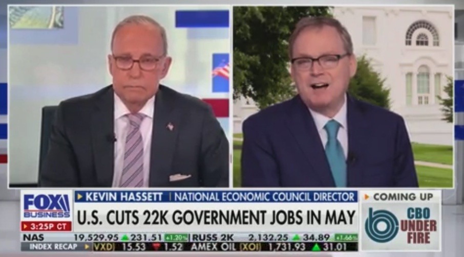 Kevin Hassett Gripes Govt. Employees Are ‘Doing Government Work’